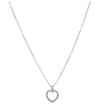 Cadwyn Calon ar Gerdyn Nadolig Llawen | Carded Heart Necklace - Merry Christmas