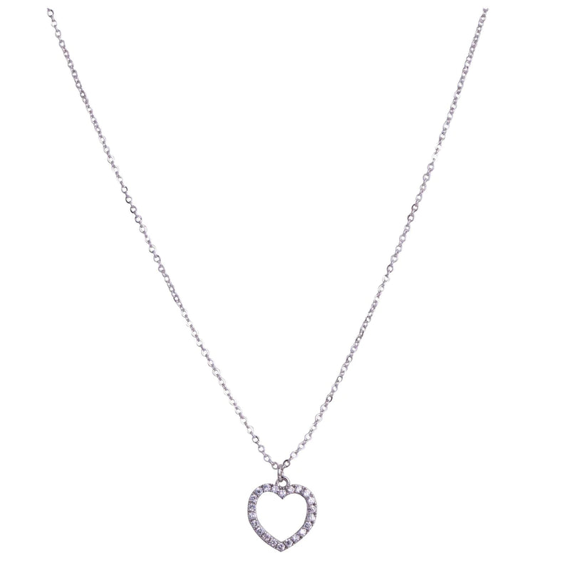 Cadwyn Calon ar Gerdyn Nadolig Llawen | Carded Heart Necklace - Merry Christmas