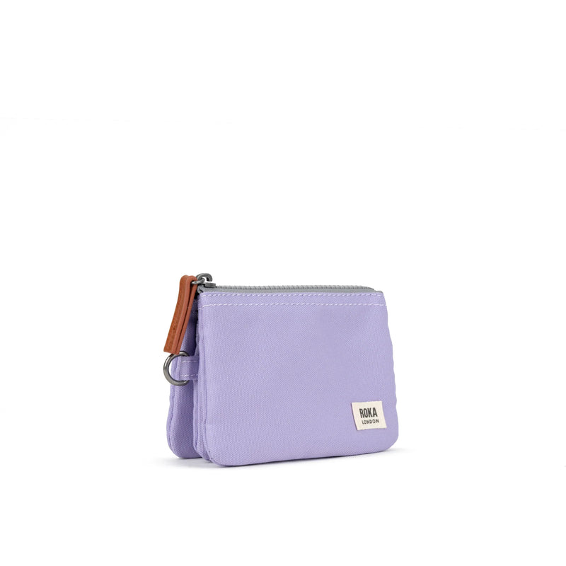 Pwrs Roka | ROKA Carnaby Small Sustainable Wallet - Lavender (Canvas)