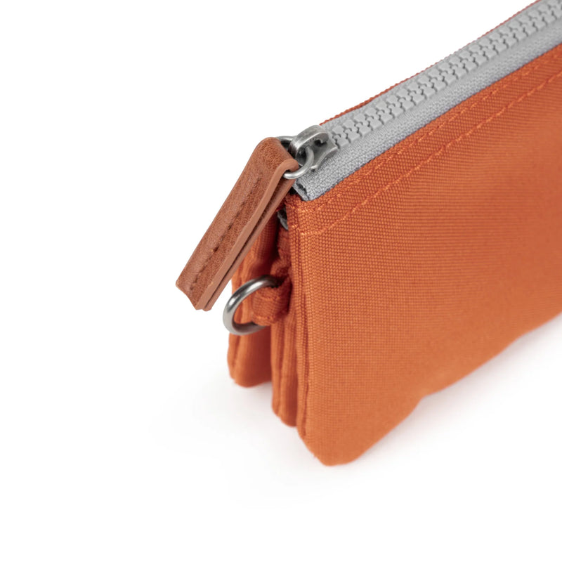 Pwrs Roka | ROKA Carnaby Small Sustainable Wallet - Pumpkin (Canvas)