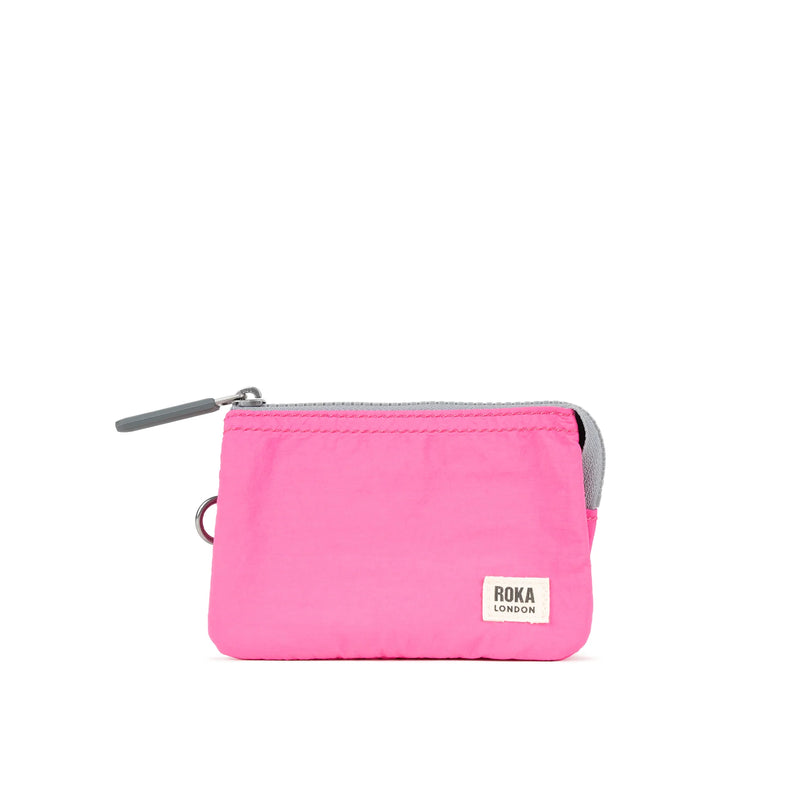 Pwrs Roka | ROKA Carnaby Small Taslon Wallet - Hot Pink