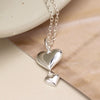 Cadwen Arian | Silver Necklace - Double Heart