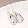 Clustdlysau Arian | Sterling Silver Earrings - Elegant Teardrop