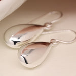 Clustdlysau Arian | Sterling Silver Earrings - Elegant Teardrop