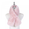 Sgarff Ffwr Ffug Allegra - Pinc | Allegra Pull Through Faux Fur Scarff - Pink