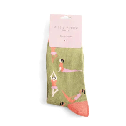 Sanau - Ioga | Miss Sparrow Socks - Yoga Olive