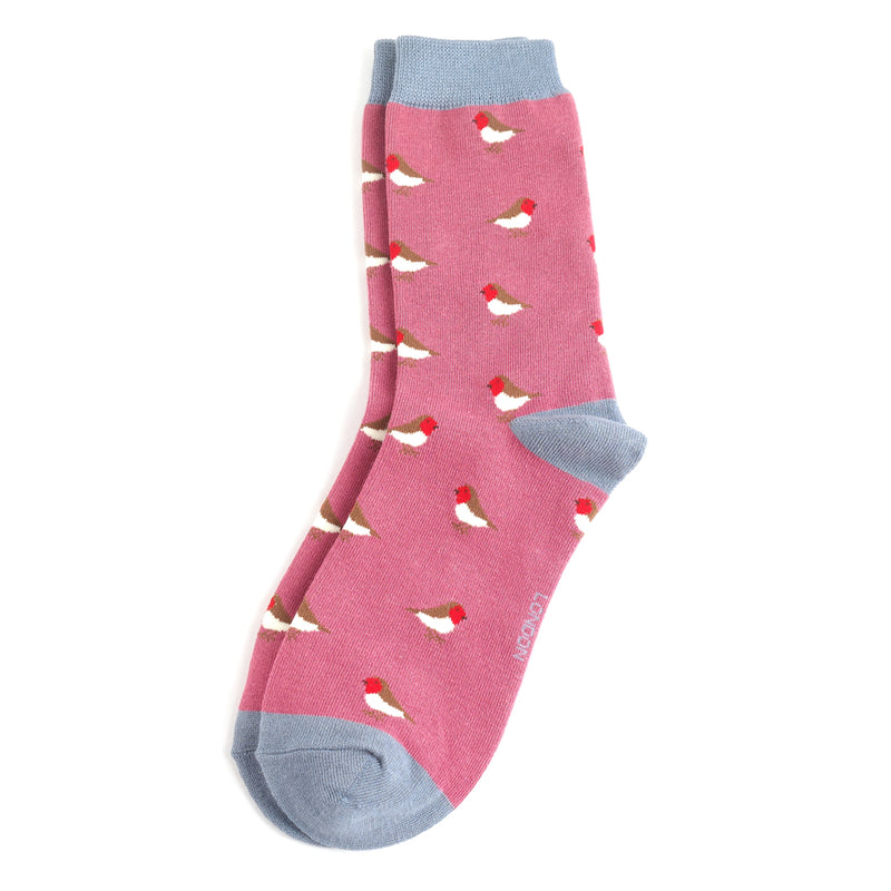 Sanau - Robin Goch | Miss Sparrow Socks - Little Robins Berry