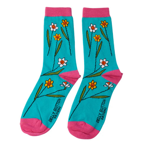 Sanau - Cennin Pedr | Belly Button Socks - Daffodil