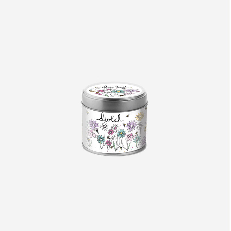 Cannwyll Bersawrus - Diolch | Fragranced Tin Candle - Thank You