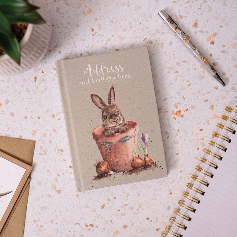 Llyfr Cyfeiriadau | Wrendale Address Book - The Flower Pot Rabbit