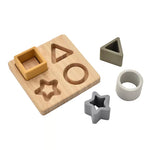 Pos Bambw a Silicôn | Bamboo & Silicone Puzzle Toy