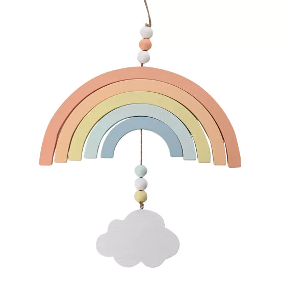 Mobil Enfys Lliwiau Meddal | Pastel Rainbow Arc Mobile