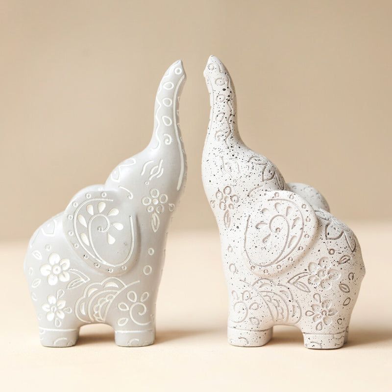 Stand Modrwyau Eliffant | Elephant Ring Holder - Speckled