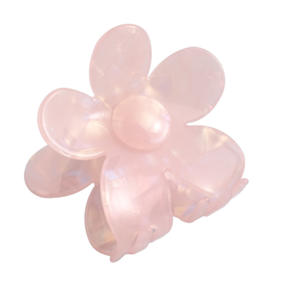 Clip Gwallt Crafanc  | Claw Hair Clip - Blush Flower