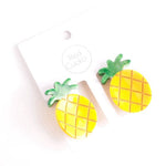 Clipiau Gwallt Crafanc  | Claw Hair Clips - Pineapple Twin Pack