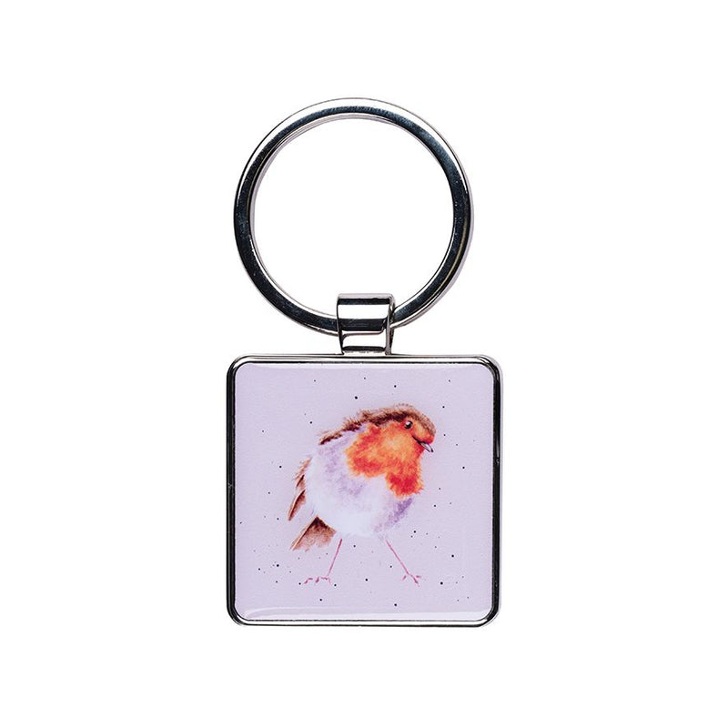 Cylch Goriadau Wendale | Wrendale Keyring - 'Curious Robin' Robin