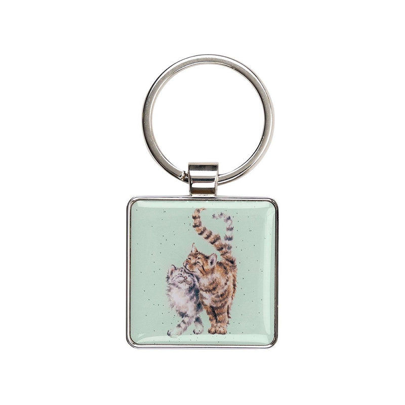 Cylch Goriadau Wendale | Wrendale Keyring - 'Feline Good' Cat