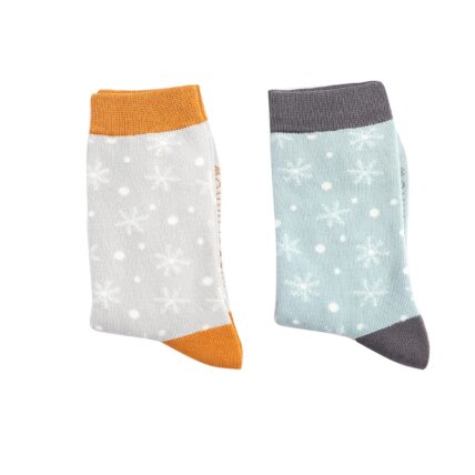 Sanau - Plu Eira | Miss Sparrow Socks - Snowflakes Silver