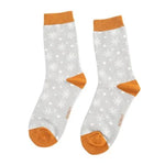 Sanau - Plu Eira | Miss Sparrow Socks - Snowflakes Silver