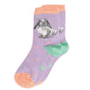 Sanau Bambŵ Plentyn Wrendale | Wrendale Children's Bamboo Socks - 'Rosie' Rabbit