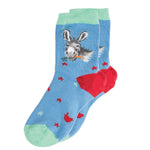 Sanau Bambŵ Plentyn Wrendale | Wrendale Children's Bamboo Socks - 'Gentle Jack' Donkey