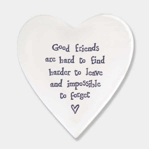 Mat Diod Porslen | Porcelain Coaster - Good Friends