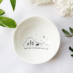 Desgyl Borslen | East if India Porcelain Dish - Love You To The Moon and Back