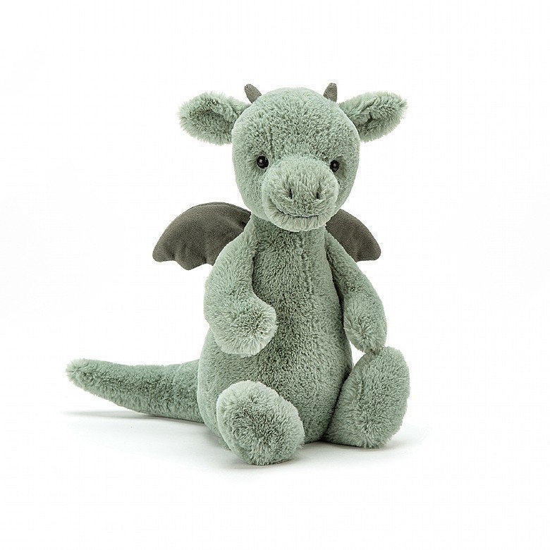 Draig Werdd - Bach | Jellycat Bashful Dragon - Small