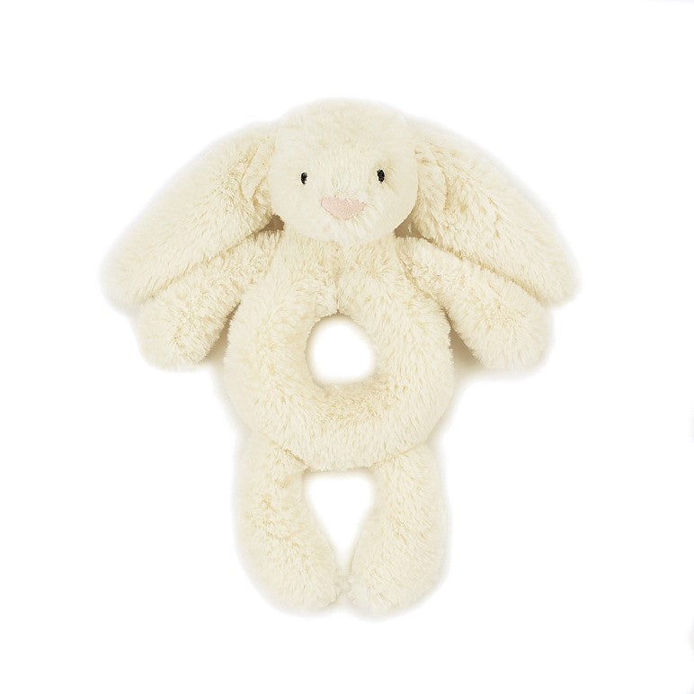 Bwni Ratl - Hufen | Jellycat Bunny Ring Rattle - Cream