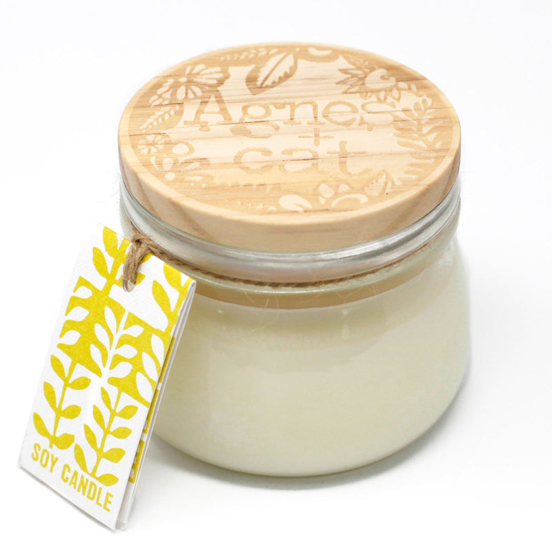 Cannwyll Sitrws Ffres | Agnes & Cat Fresh Citrus Soy Wax Jar Candle