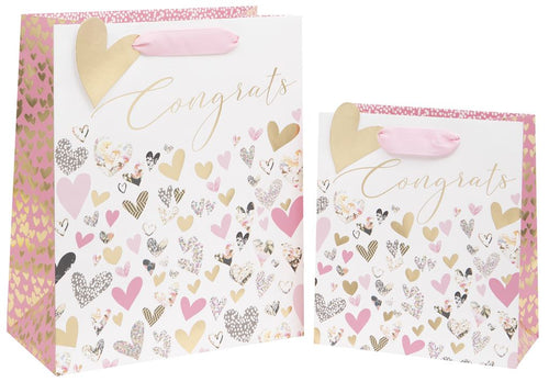 Bag Anrheg Mawr - Calonnau Confeti | Large Gift Bag - Confetti Hearts