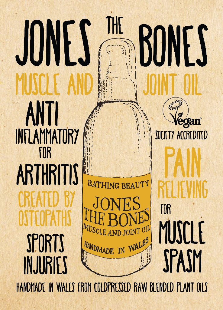 Olew Tylino Jones The Bones | Jones the Bones Massaging Muscle and Joint Oil