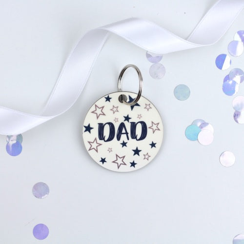 Cylch Goriadau Sêr - Dad | Star Keyring - Dad